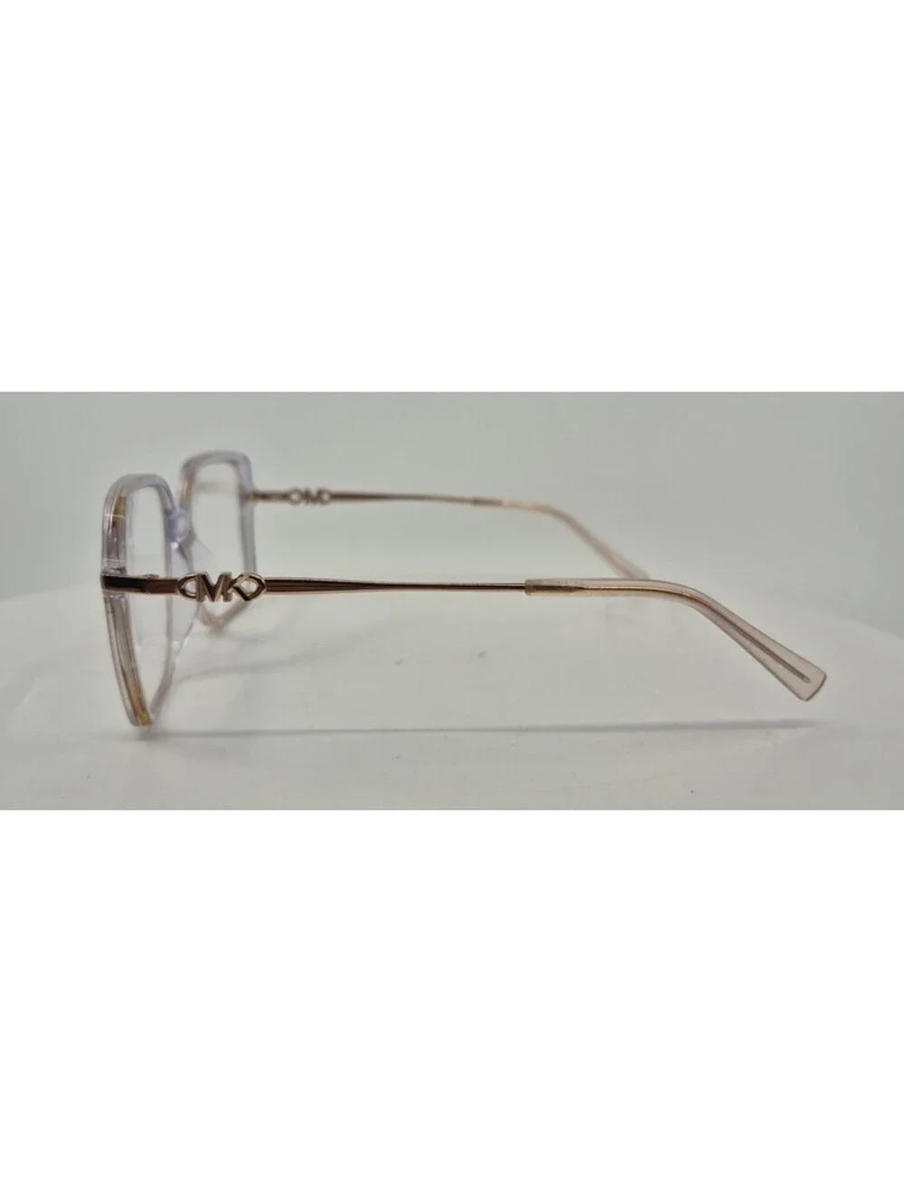 Michael Kors MK4095U Dolonne Eyeglasses Clear, Peach Over Sized Lens 53-17-140
